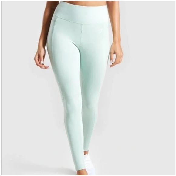 Mint Gymshark Leggings with pockets - Picture 2 of 6